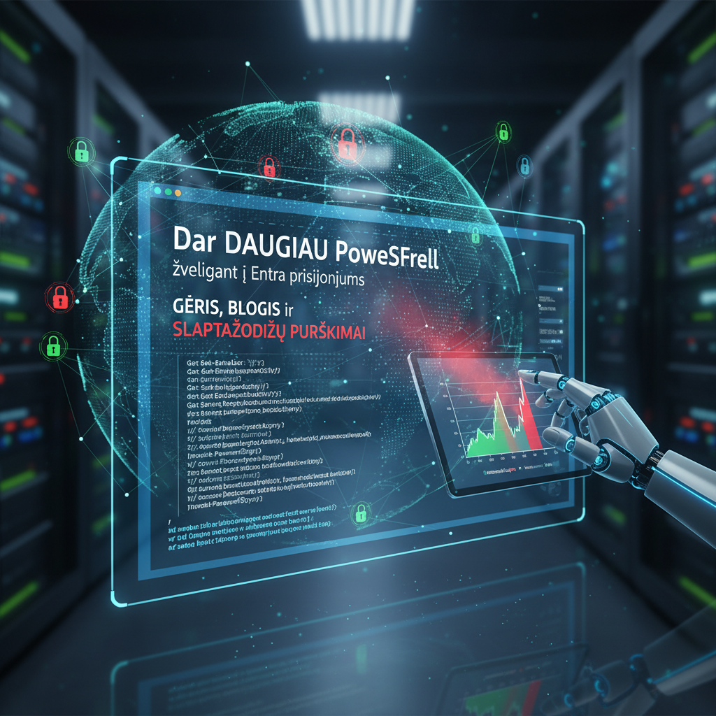 Dar DAUGIAU PowerShell, žvelgiant į Entra prisijungimus – gėris, blogis ir slaptažodžių purškimai