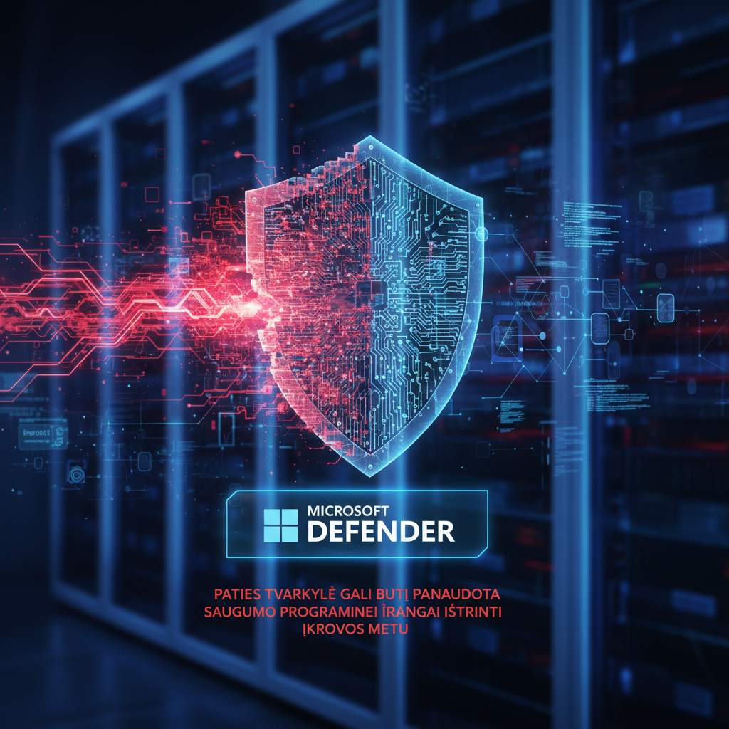Paties „Microsoft Defender“ tvarkyklė gali būti panaudota saugumo programinei įrangai ištrinti įkrovos metu