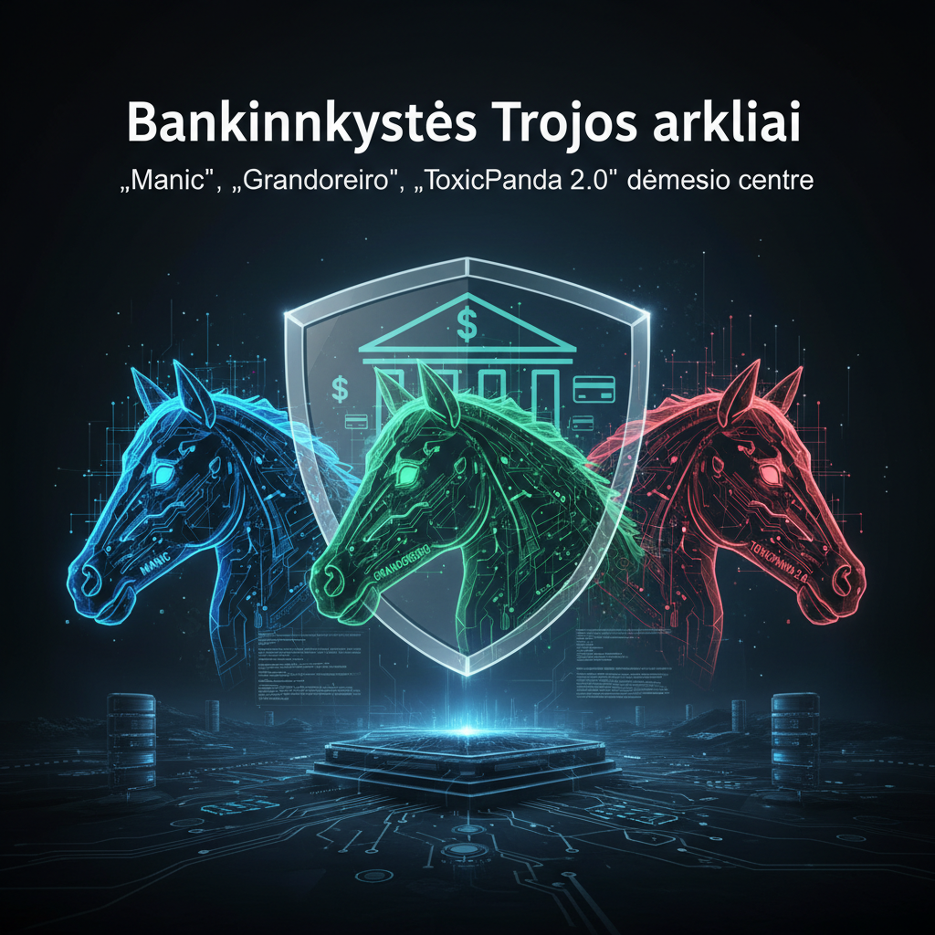 Bankininkystės Trojos arkliai „Manic“, „Grandoreiro“, „ToxicPanda 2.0“ dėmesio centre