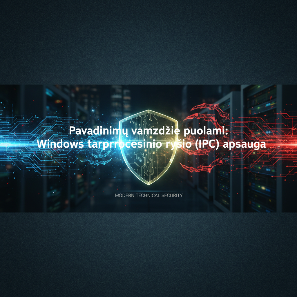 Pavadinimų vamzdžiai (Named Pipes) puolami: „Windows“ tarpprocesinio ryšio (IPC) apsauga