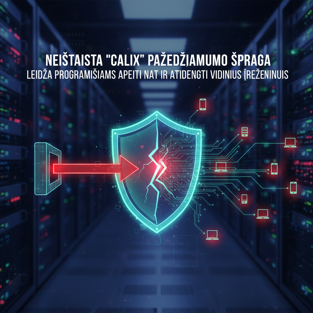 Neištaisyta „Calix“ pažeidžiamumo spraga leidžia programišiams apeiti NAT ir atidengti vidinius įrenginius