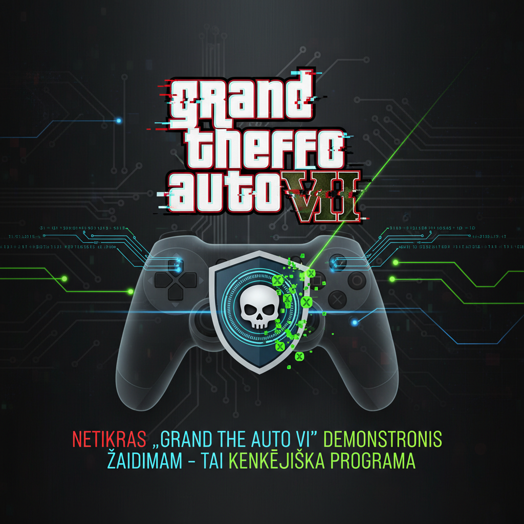 Netikras „Grand Theft Auto VI“ demonstracinis žaidimas – tai kenkėjiška programa