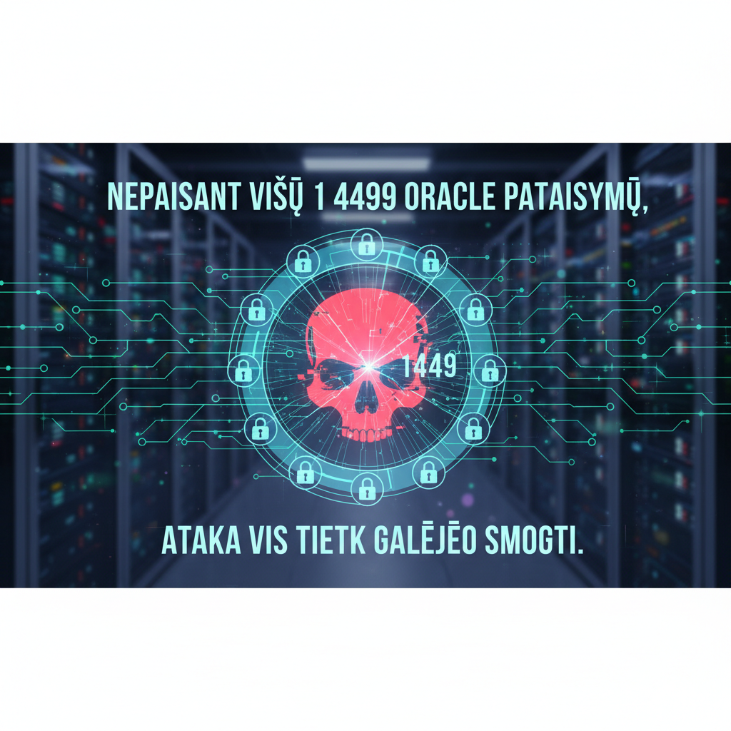 Nepaisant visų 1 449 Oracle pataisymų, ataka vis tiek galėjo smogti