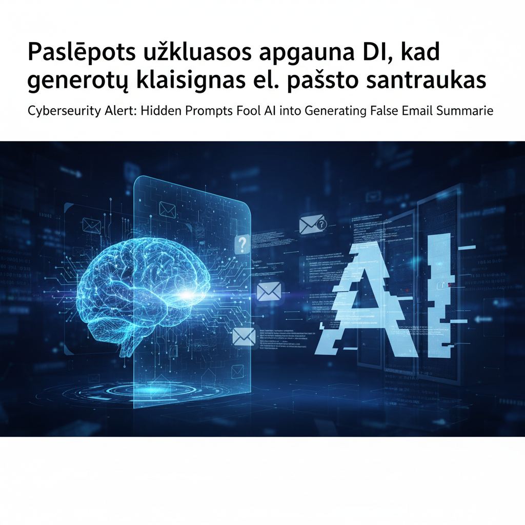 Paslėptos užklausos apgauna DI, kad generuotų klaidingas el. pašto santraukas