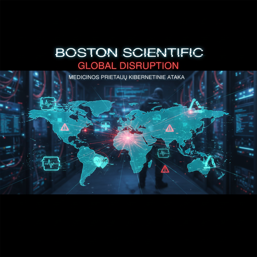 Medicinos prietaisų gamintoja „Boston Scientific“ praneša, kad kibernetinė ataka sukelia „pasaulinį sutrikimą“ jos veikloje
