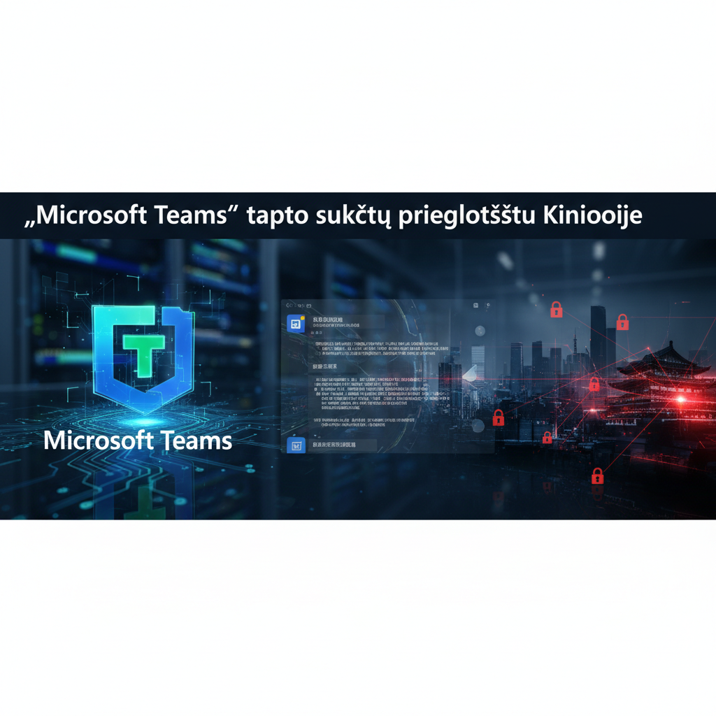 „Microsoft Teams“ tapo sukčių prieglobsčiu Kinijoje