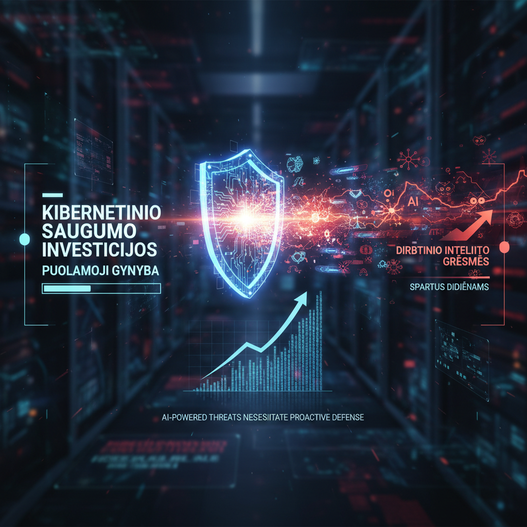 Kibernetinio saugumo investicijos į puolamąją gynybą sparčiai didėja, didėjant dirbtinio intelekto grėsmėms