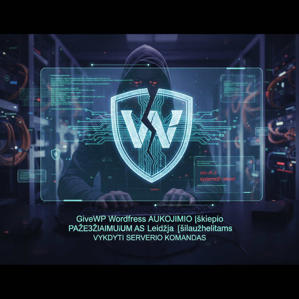 „GiveWP“ „WordPress“ aukojimo įskiepio pažeidžiamumas leidžia įsilaužėliams vykdyti serverio komandas