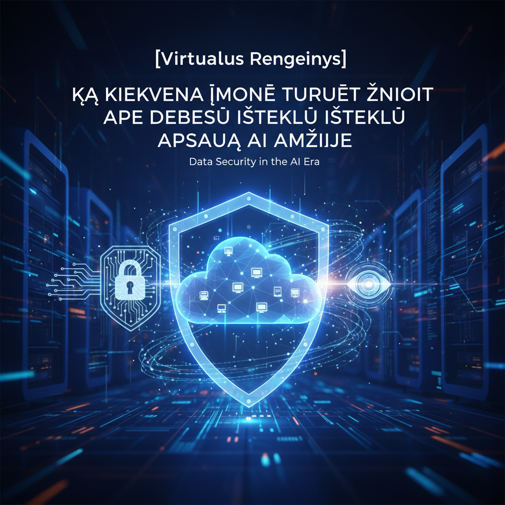 [Virtualus Renginys] Ką Kiekviena Įmonė Turėtų Žinoti Apie Debesų Išteklių Apsaugą AI Amžiuje
