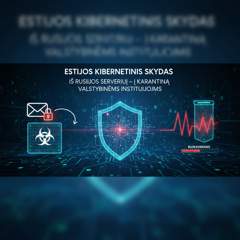 Estijos valstybinėms institucijoms siunčiami el. laiškai iš Rusijos serverių bus karantinuojami