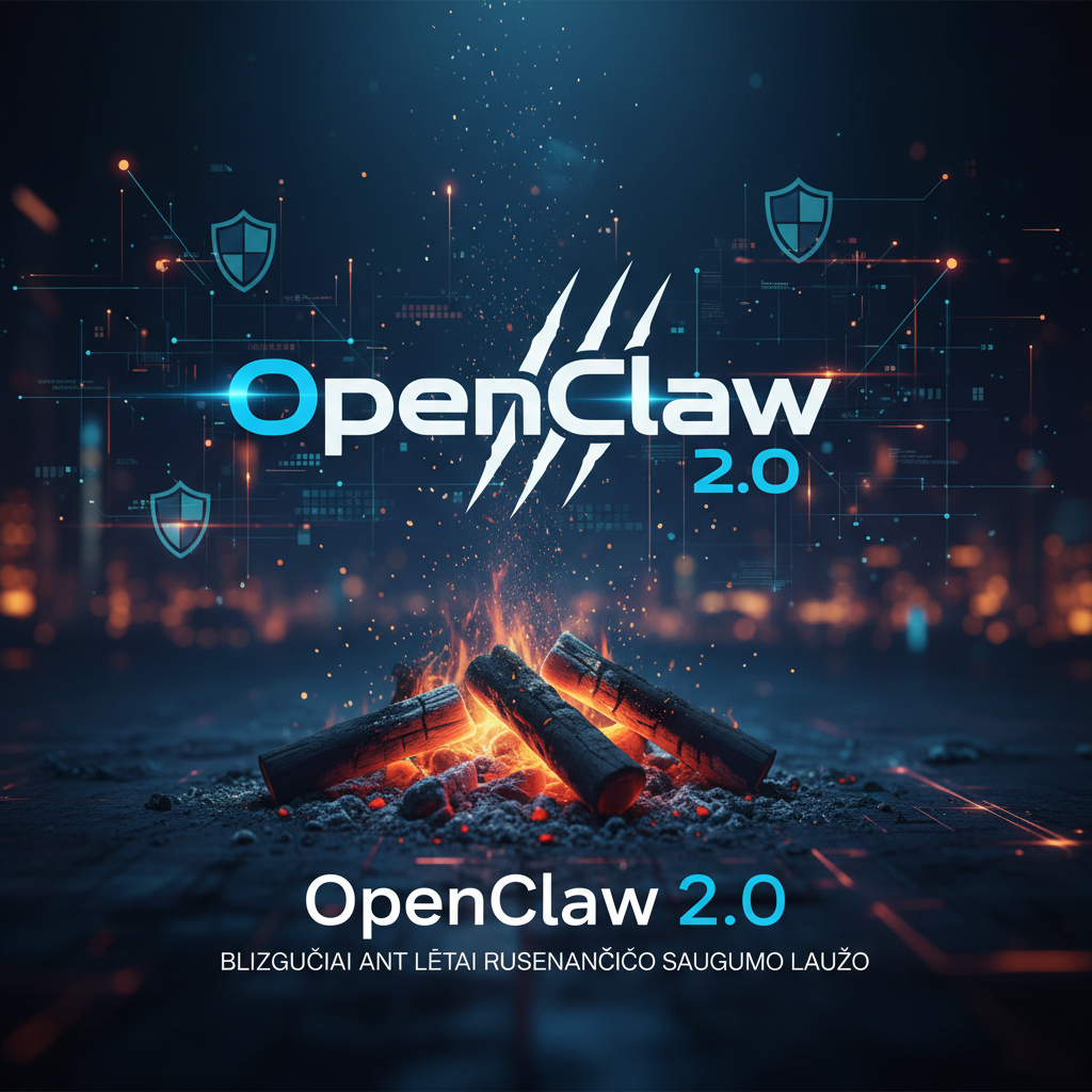 „OpenClaw 2.0“ – blizgučiai ant lėtai rusenančio saugumo laužo