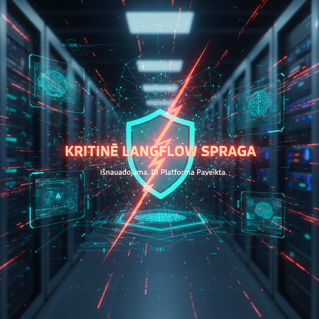 Kritinė Langflow spraga išnaudojama augant atakoms prieš DI platformą