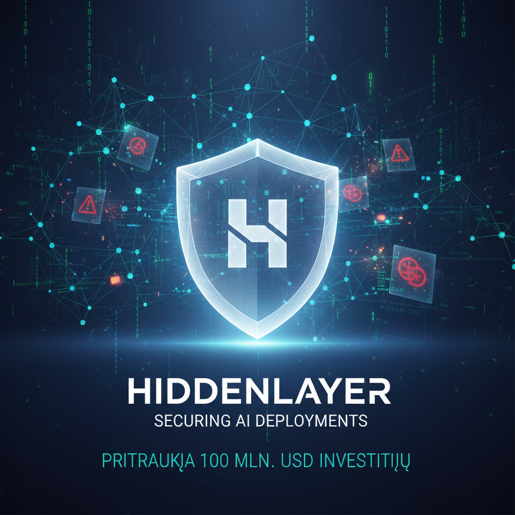 „HiddenLayer“ pritraukia 100 mln. USD investicijų, įmonėms skubant užtikrinti savo AI diegimų saugumą