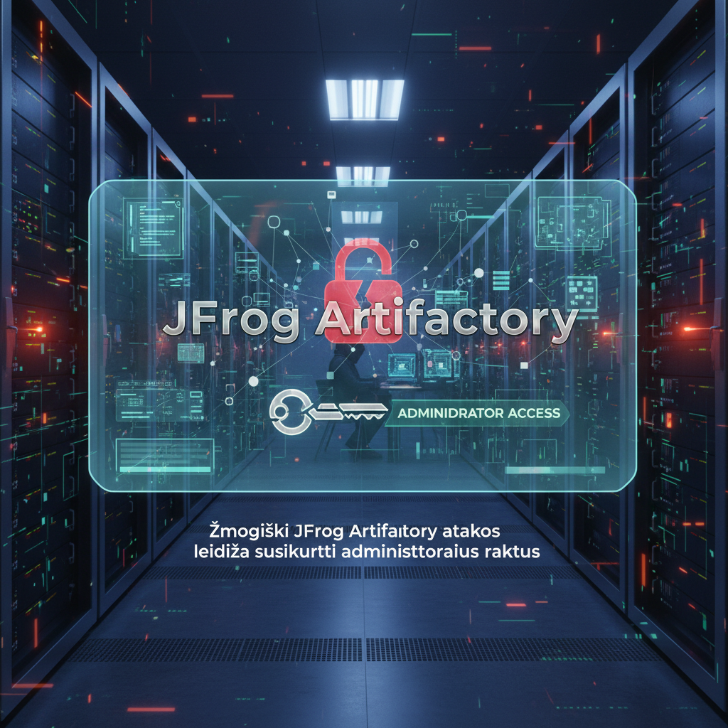 (Žmogiški) JFrog Artifactory atakos leidžia susikurti administratoriaus raktus