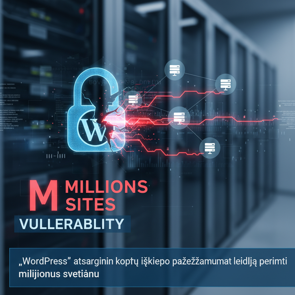 „WordPress“ atsarginių kopijų įskiepio pažeidžiamumas leidžia perimti milijonus svetainių
