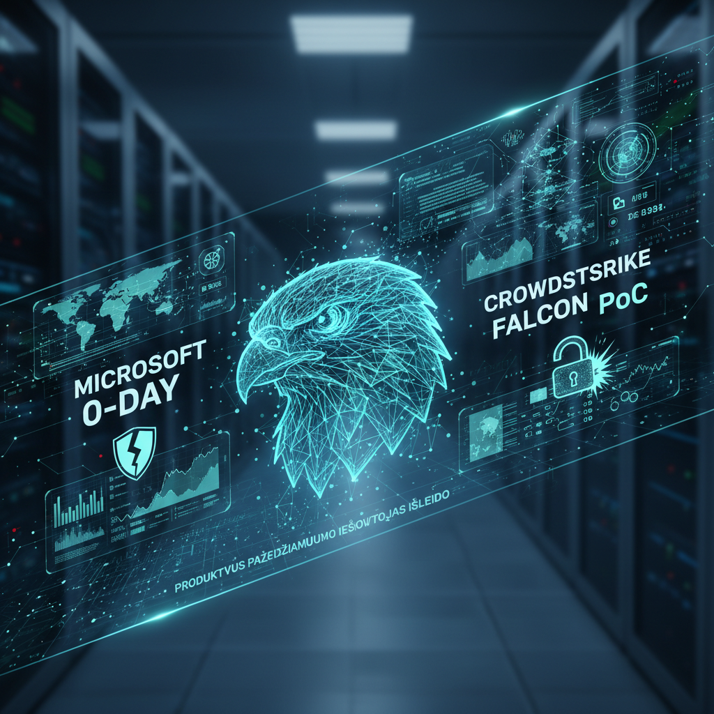 Produktyvus „Microsoft“ 0-day spragų ieškotojas išleido „CrowdStrike Falcon“ pažeidžiamumo PoC