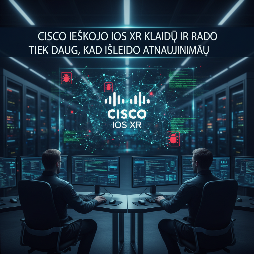 Cisco ieškojo IOS XR klaidų ir rado tiek daug, kad išleido atnaujinimą