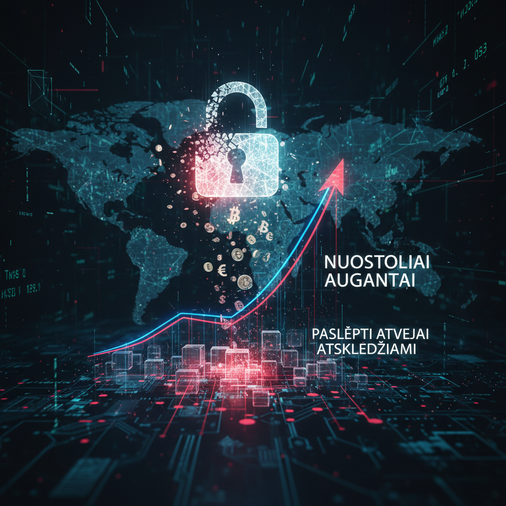 JK paskyrų įsilaužimų nuostoliai smarkiai auga, naujai atskleidžiant paslėptus atvejus