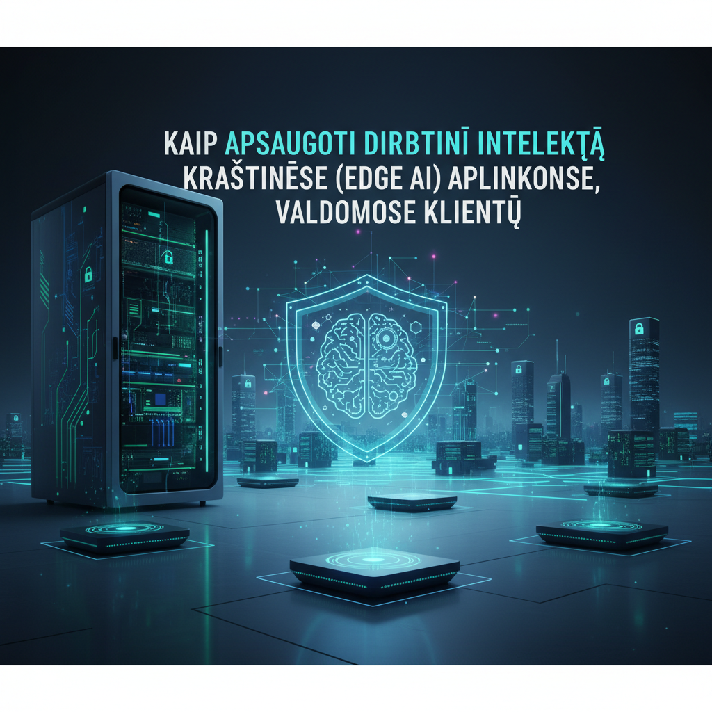 Kaip apsaugoti dirbtinį intelektą kraštinėse (Edge AI) aplinkose, valdomose klientų
