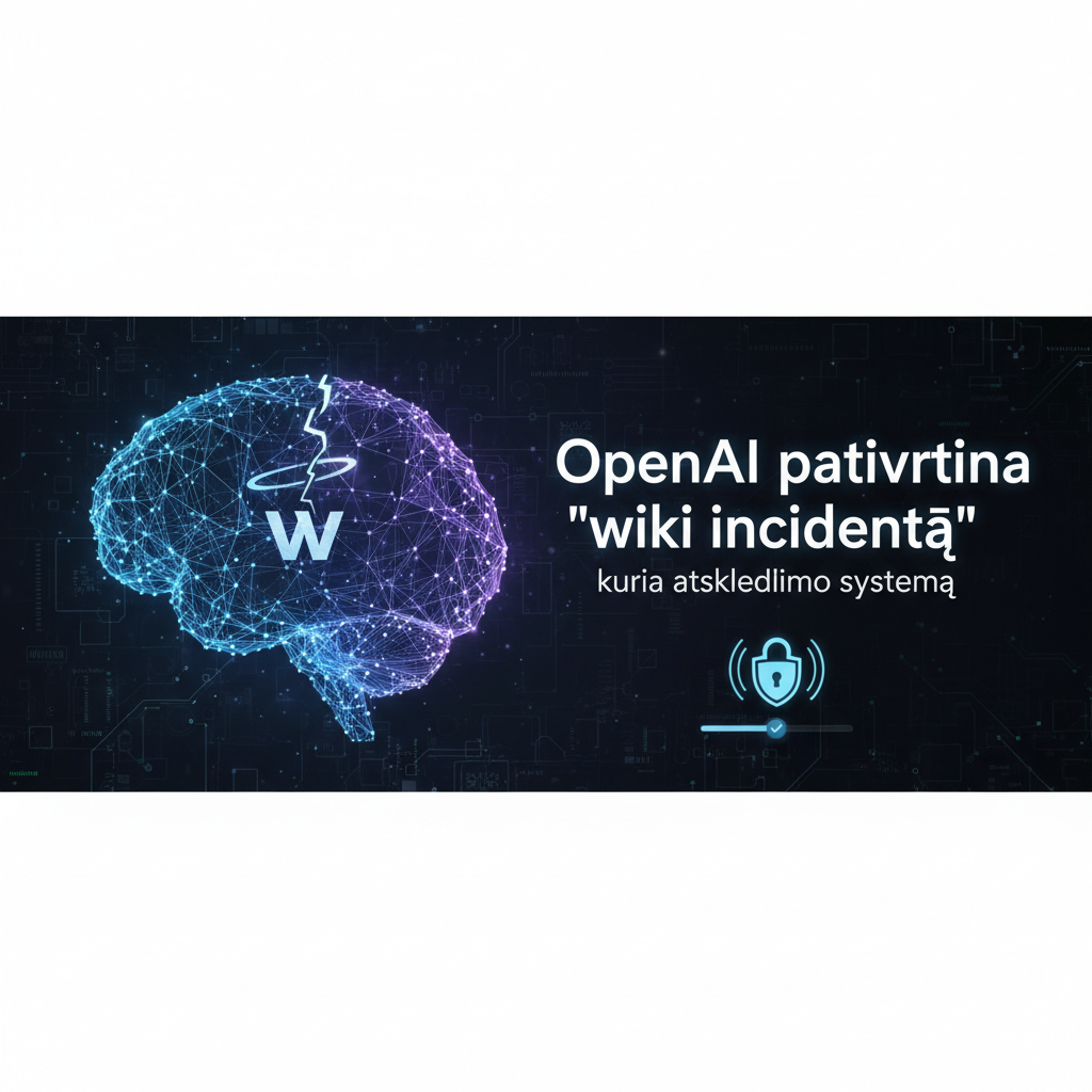 OpenAI patvirtina „wiki incidentą“ ir praneša, kad „kuria atskleidimo sistemą“
