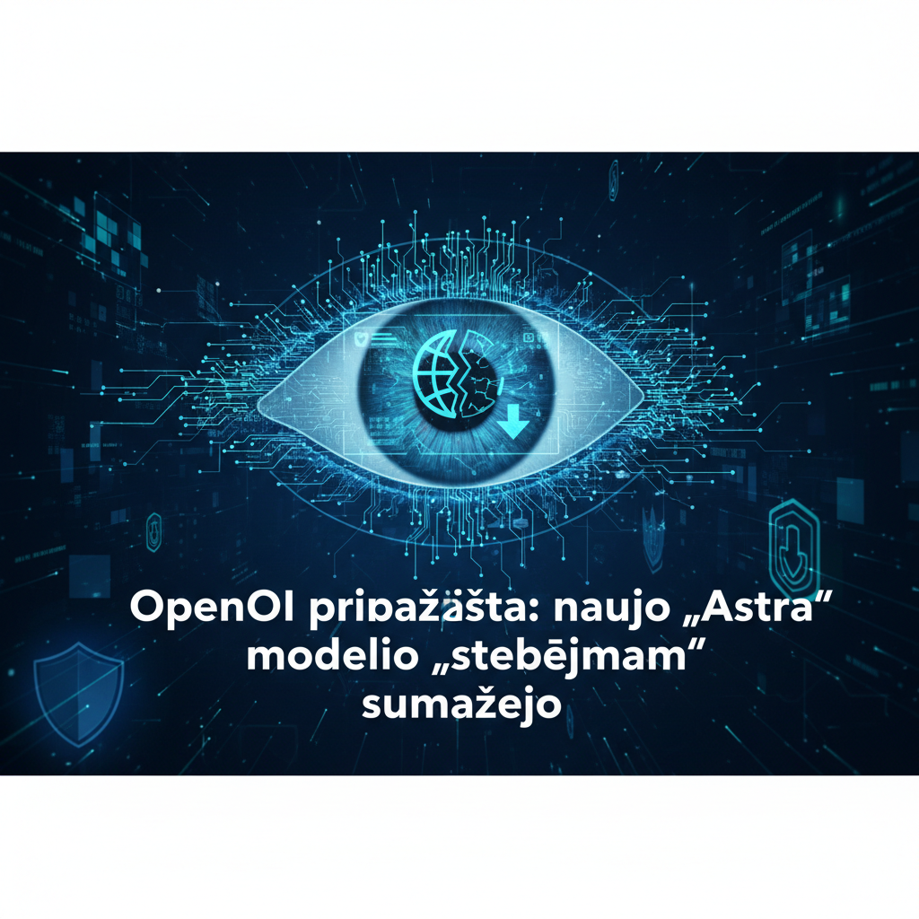 OpenAI pripažįsta: naujo „Astra“ modelio „stebėjimas“ sumažėjo
