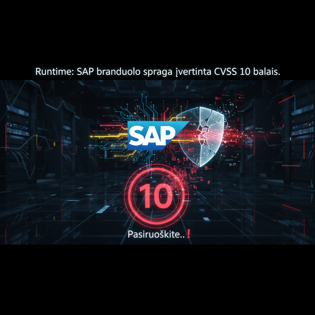 Runtime: SAP branduolio spraga įvertinta CVSS 10 balais. Pasiruoškite.