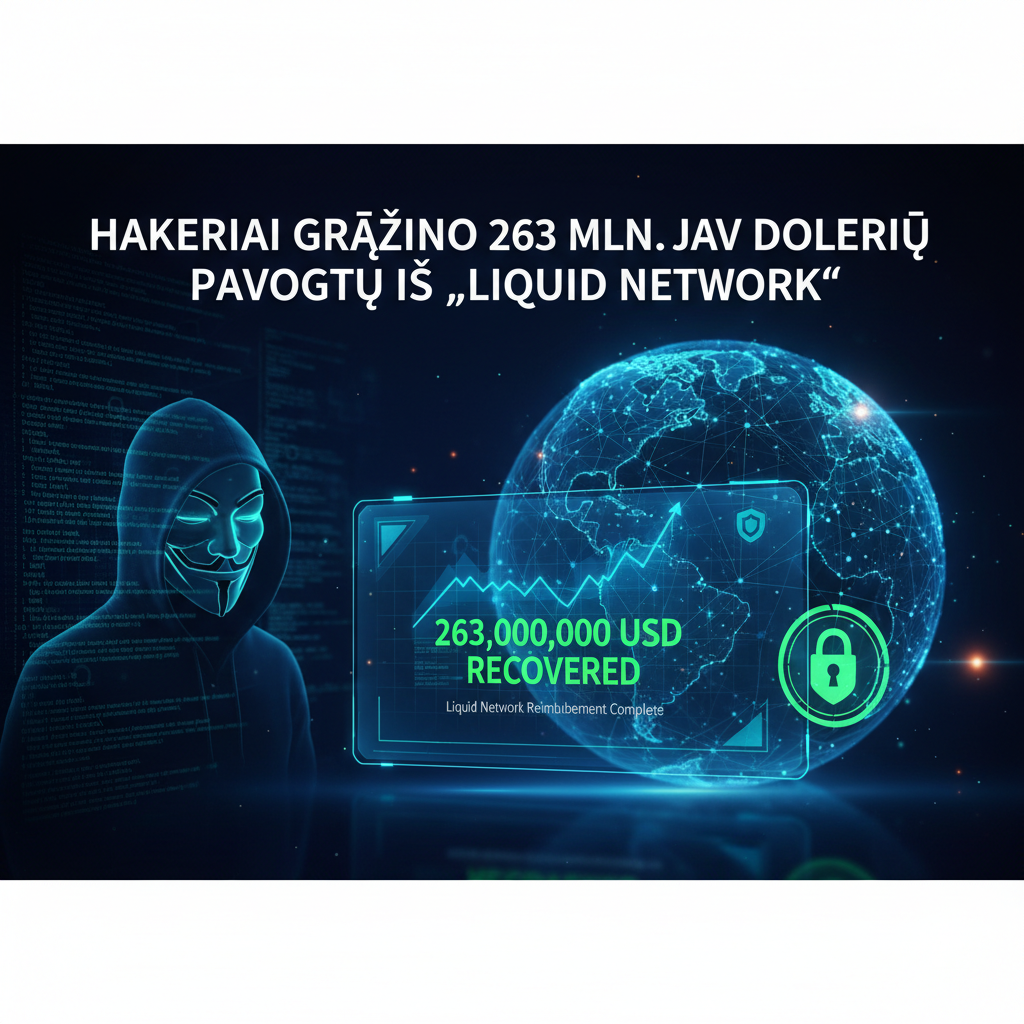 Hakeriai grąžino 263 mln. JAV dolerių, pavogtų iš „Liquid Network“