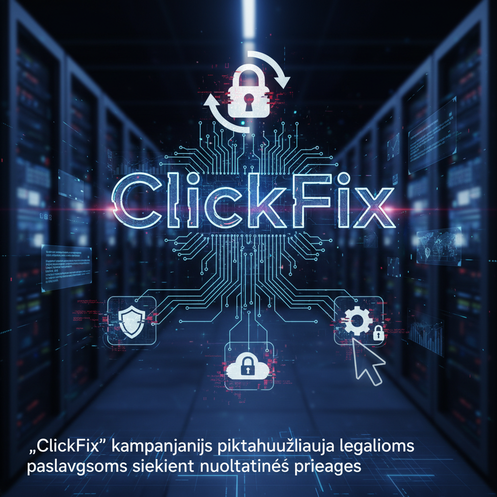 „ClickFix“ kampanijos piktnaudžiauja legaliomis paslaugomis siekiant nuolatinės prieigos