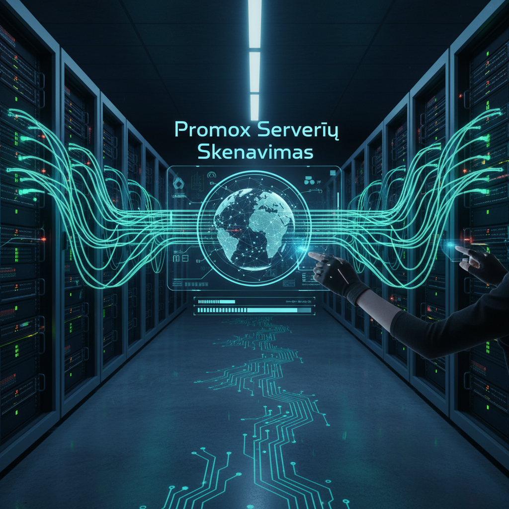 Proxmox serverių skenavimas