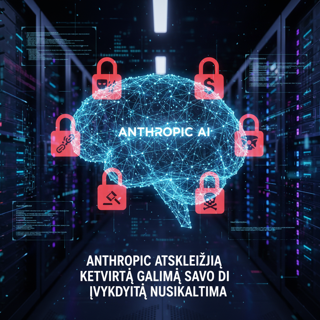 „Anthropic“ atskleidžia ketvirtą galimą savo DI įvykdytą nusikaltimą