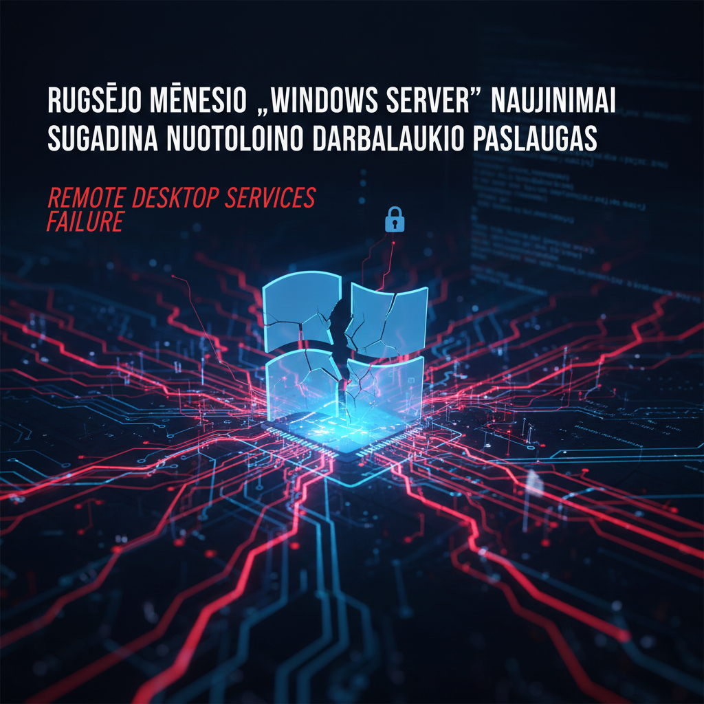 Rugsėjo mėnesio „Windows Server“ naujinimai sugadina nuotolinio darbalaukio paslaugas