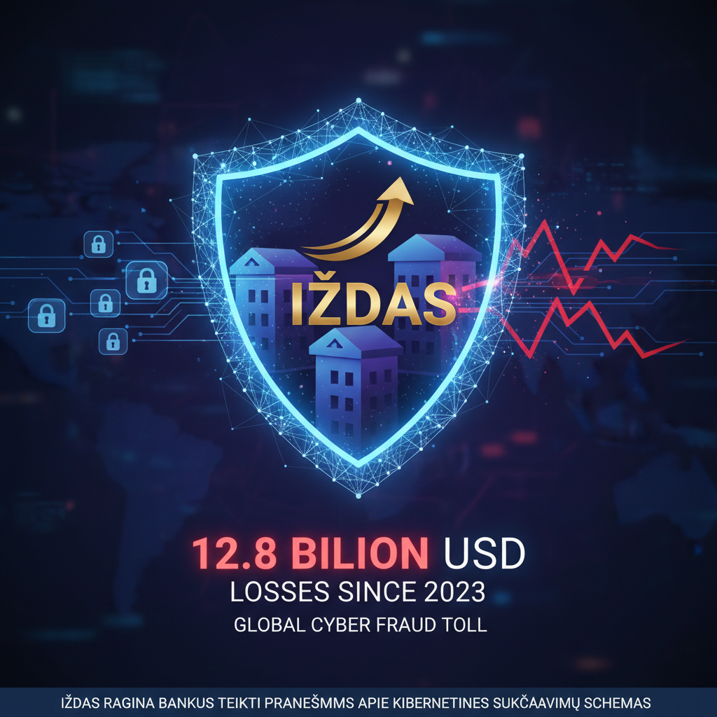 Iždas ragina bankus teikti pranešimus apie kibernetines sukčiavimų schemas, pažymi beveik 13 mlrd. USD nuostolius nuo 2023 m.