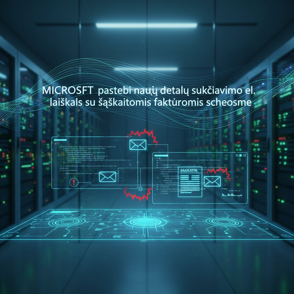 „Microsoft“ pastebi naujų detalių sukčiavimo el. laiškais su sąskaitomis faktūromis schemose