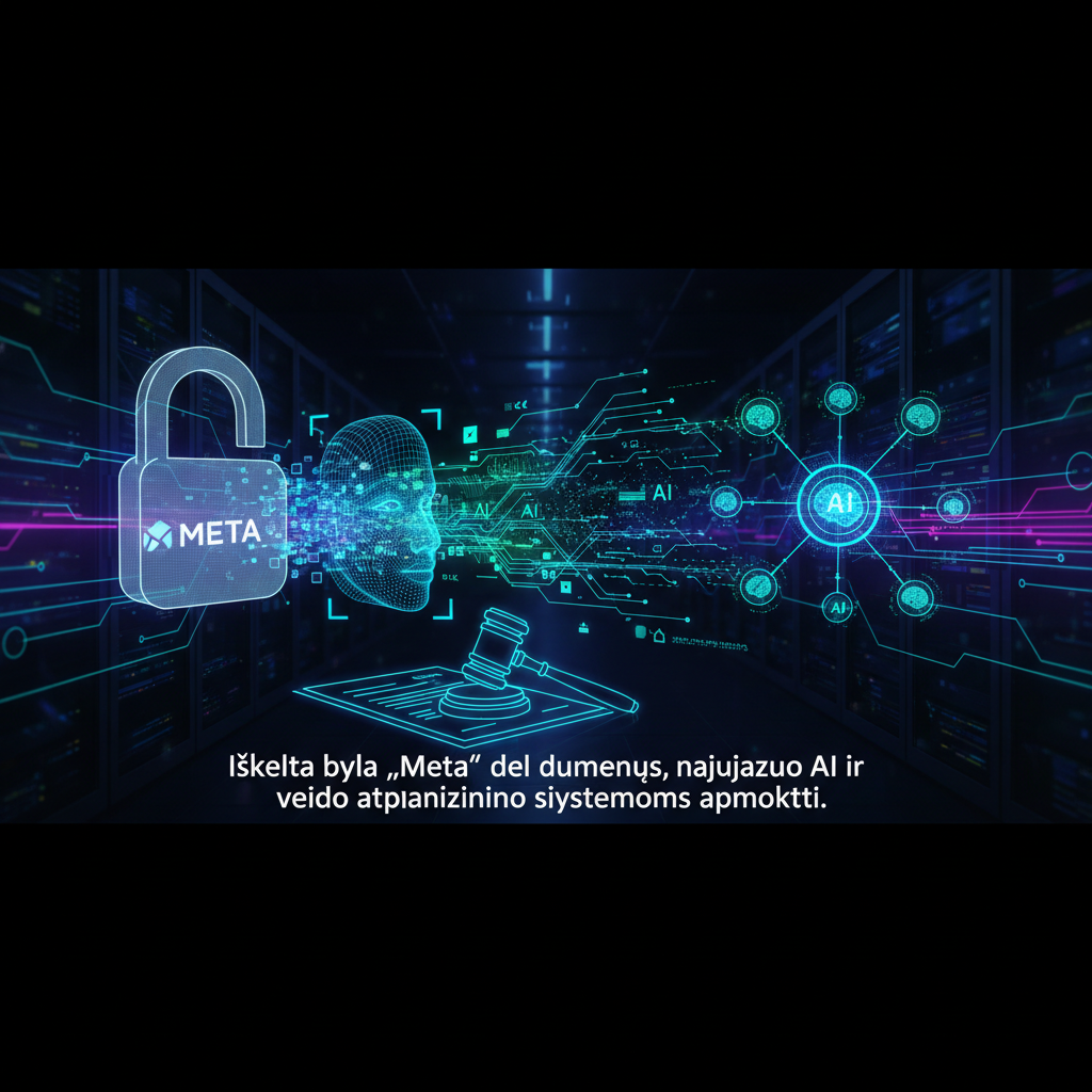 Iškelta byla „Meta“ dėl duomenų, naudojamų AI ir veido atpažinimo sistemoms apmokyti