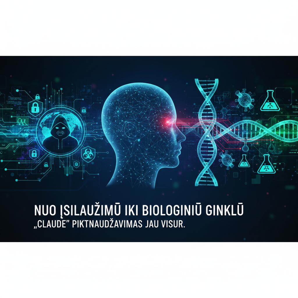 Nuo įsilaužimų iki biologinių ginklų: „Claude“ piktnaudžiavimas jau visur