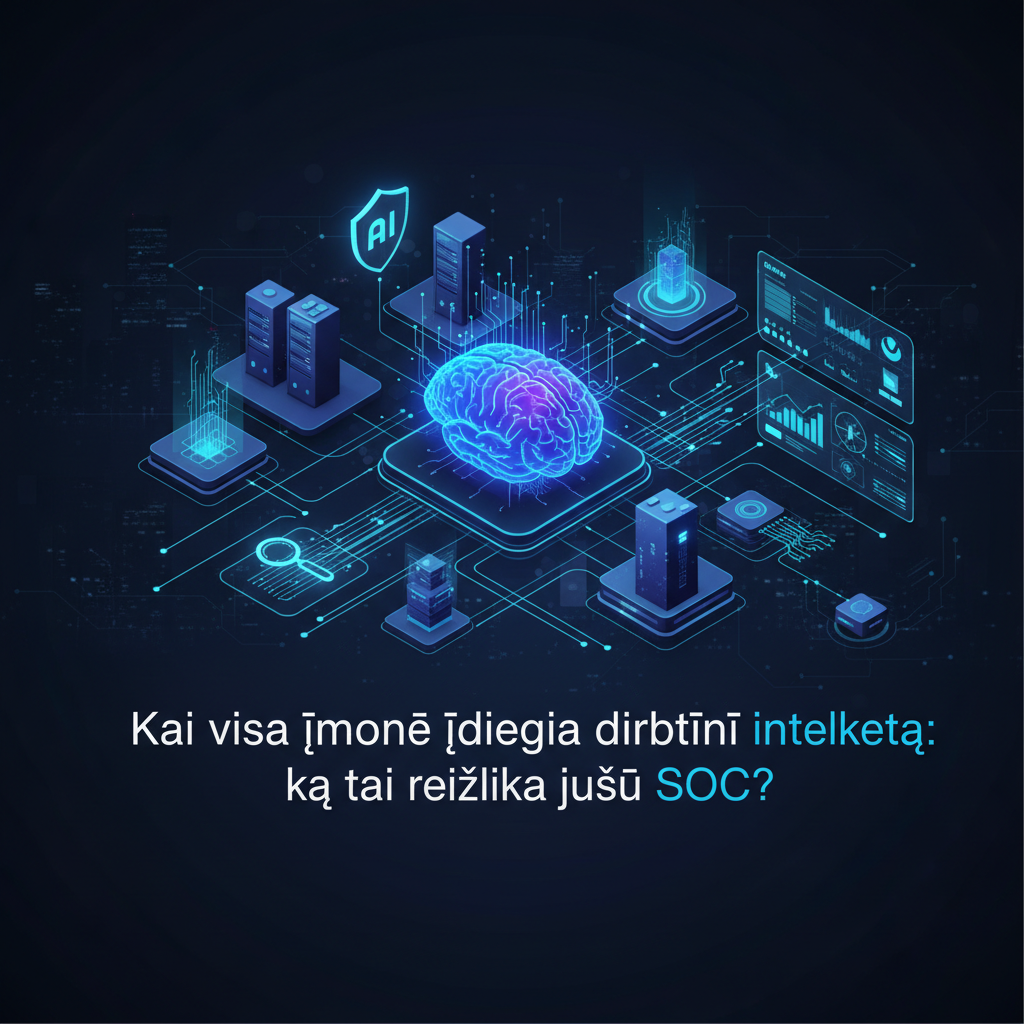 Kai visa įmonė įdiegia dirbtinį intelektą: ką tai reiškia jūsų SOC?