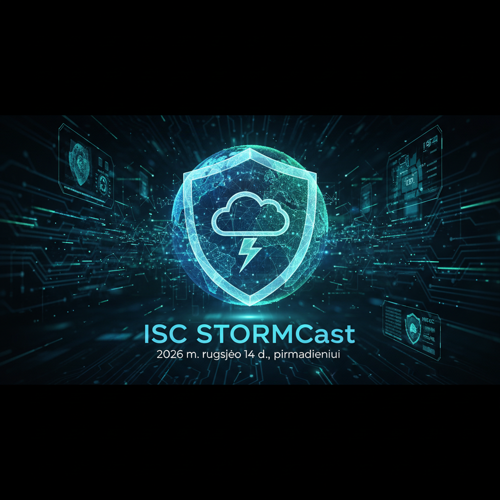 ISC Stormcast 2026 m. rugsėjo 14 d., pirmadieniui