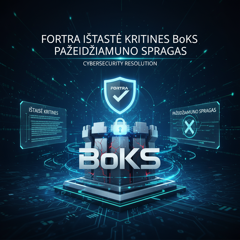 Fortra ištaisė kritines BoKS pažeidžiamumo spragas